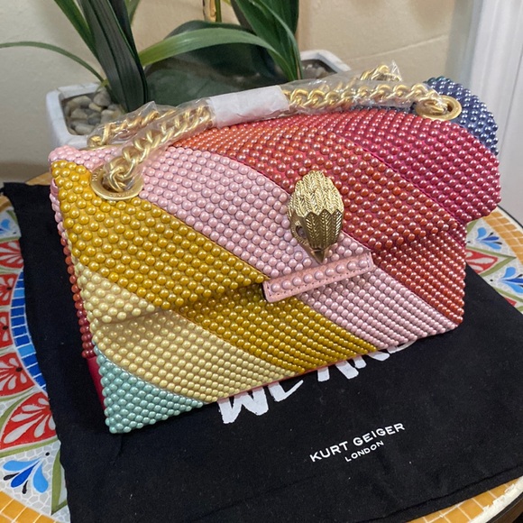 Kurt Geiger Mini Kensington Beaded Convertible Shoulder Bag - Picture 10 of 16